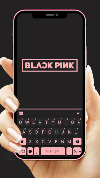 Black Pink Blink Keyboard Background