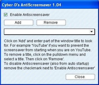 Cyber-D's AntiScreensaver