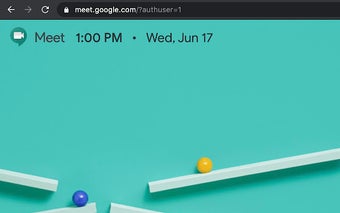 Default Google Meet account