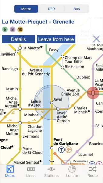 Metro Paris - Map  Routes