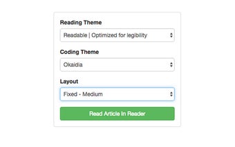 CodeProject Article Reader