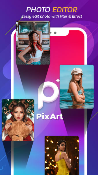 PixArt Photo Editor : Photo Collage Neon Effects