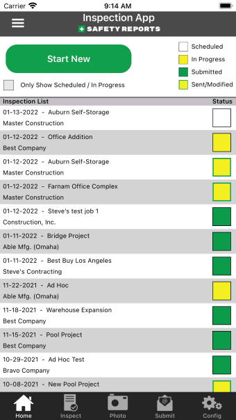Safety Reports Inspection App