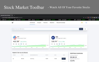Stock Market Toolbar - Real Time Tracker