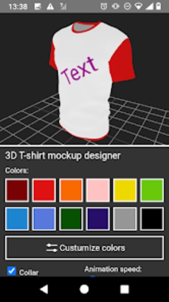 3D T-shirt mockup designer