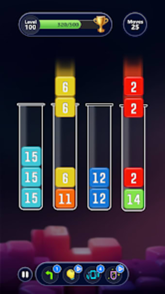 Color Tubes  Number Puzzle