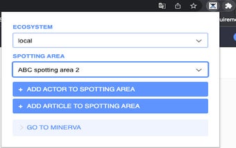 Minerva web extension