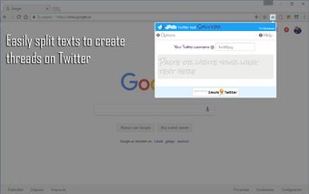 Twitter text Splitter