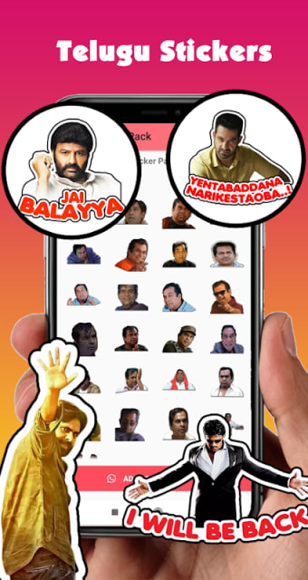 Telugu  Funny Stickers for Wha