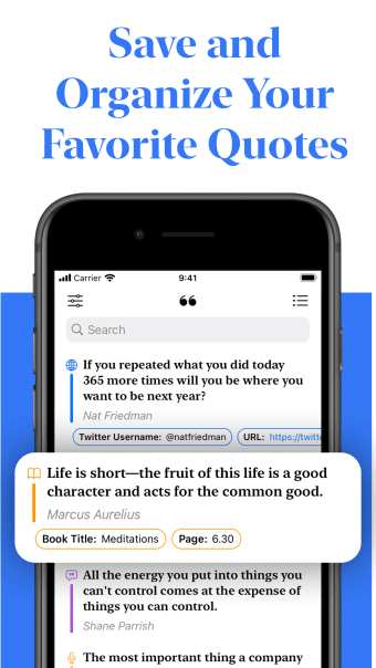 Quotify: Save Your Quotes