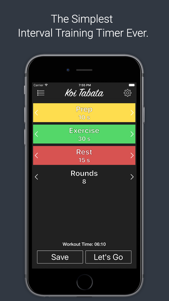 Koi Tabata Timer - HIIT Training  Tabata Timer