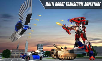 Multi Robot Transform Jet Dog Eagle  Car War