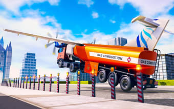 Flying Oil Tanker Transporter Truck Simulator Game