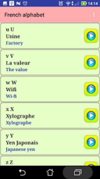 French alphabet pronunciation