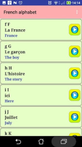 French alphabet pronunciation
