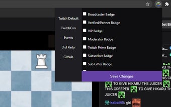 TwitchTV Badge Manager