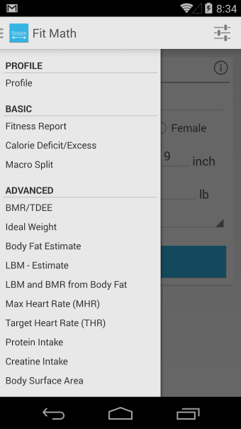 FitMath - Fitness Calculator