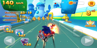 Super Sonic Micky Roadster Kart Racing