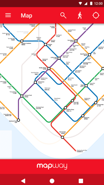 Singapore Metro MRT Map