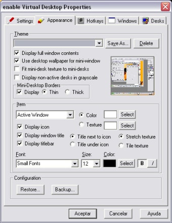 enable Virtual Desktop