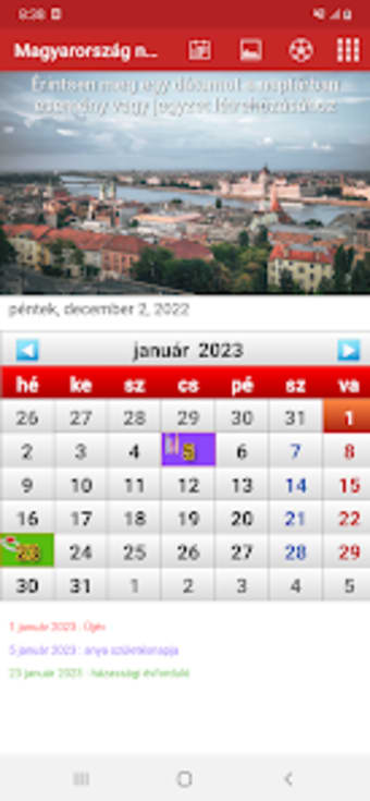 Hungary Calendar 2023
