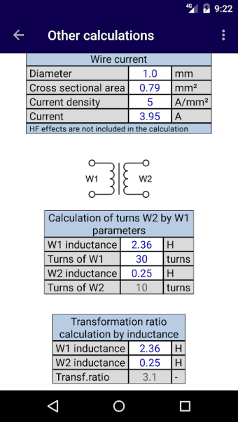 Transformer Calculator