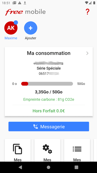 FreeMobile - Mon Compte