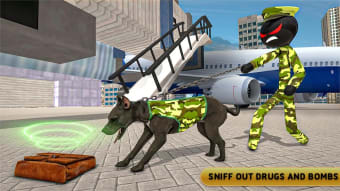 Stickman Army Dog Chase Crime Simulator