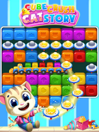 Cube Crush Cat Story