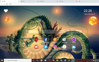 Dragon Ball Wallpaper New Tab Theme [Install]