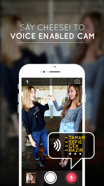 Voice Enabled Camera - Take selfies by voice command