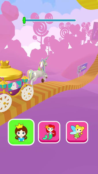 Shift Princess: fairy car games. Drive ahead race