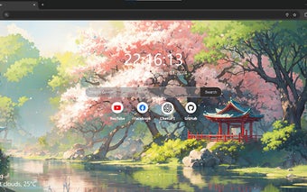 Serene Sakura New Tab