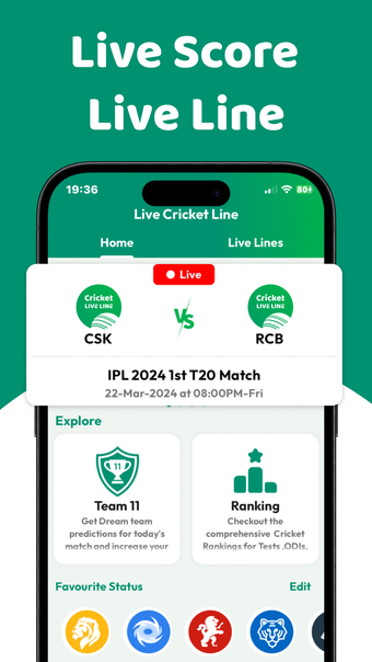 Live Cricket LiveLine IPL 2024