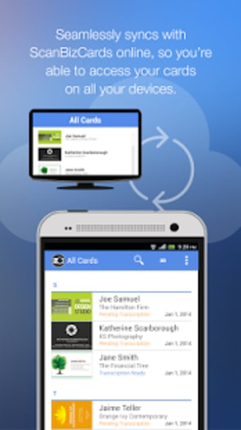 ScanBizCards Lite - Business Card  Badge Scan App