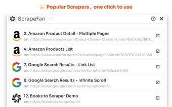 ScrapeFan - scraper on any webpage