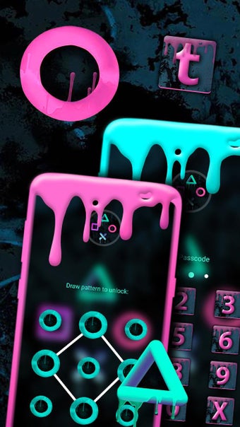 Neon Paint Launcher Theme