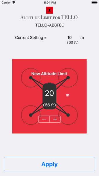 Altitude Limit for TELLO