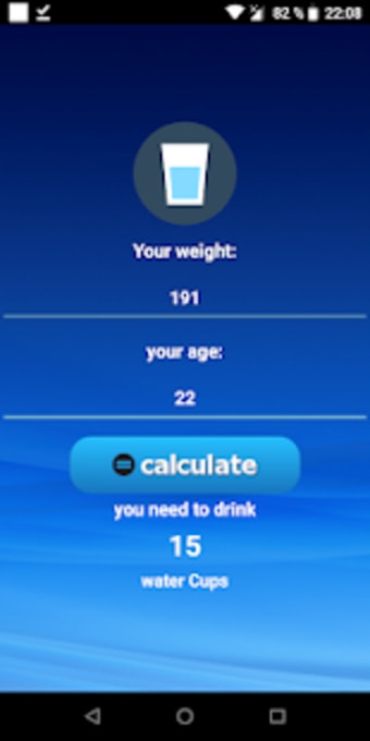 water drinking calculator
