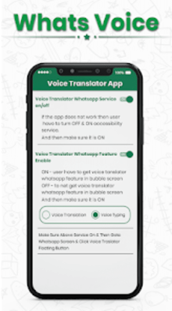 WhatsVoice : Voice Typing  Vo