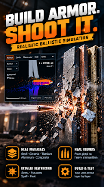 Armor Buster: Ballistics Sim para Android - Descargar