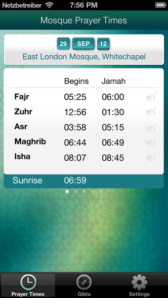 Mosque Prayer Times