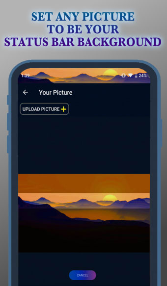 Status Bar  Notch Custom Colors and Backgrounds