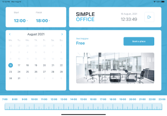 Simple Office Room Schedule