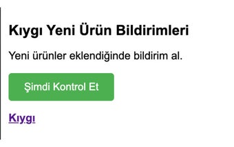 Kıygı Yeni Ürün Bildirimleri