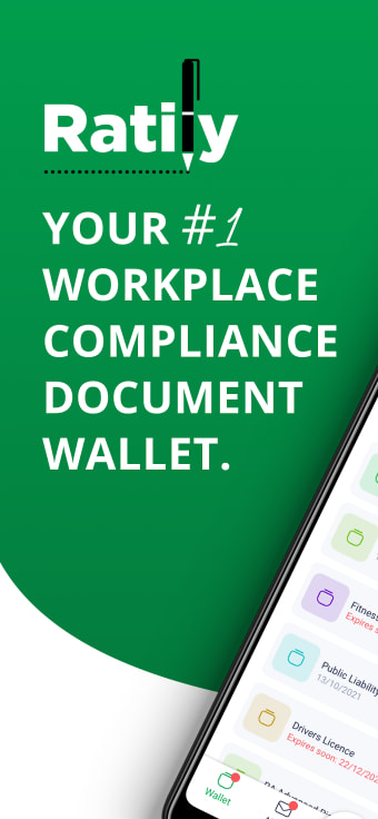 Ratify: Workplace Document  Compliance Wallet