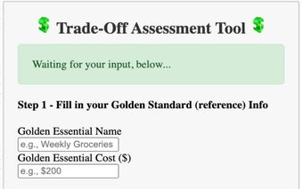 Trade-Off Assessment Tool