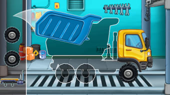 Truck wash train builder game