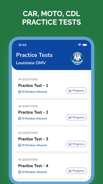 Louisiana LA OMV Permit Test