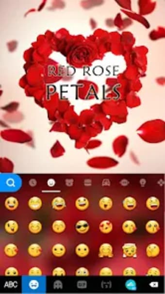 Red Rose Petals Keyboard Theme